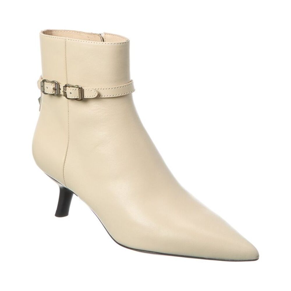 Ash Britney Leather Bootie, White